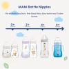 image:imageMAM Baby Bottle Nipple Mixed Flow Pack Slow Size 1 and Medium Flow Size 2 for Babies 0 Months Skin Soft BPA Free Silicone 94 Nipple Acceptance Fits All MAM Bottles 4 Pack Made in Europe1 Count Pack of 48