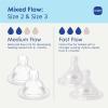 image:imageMAM Baby Bottle Nipple Mixed Flow Pack Slow Size 1 and Medium Flow Size 2 for Babies 0 Months Skin Soft BPA Free Silicone 94 Nipple Acceptance Fits All MAM Bottles 4 Pack Made in Europe1 Count Pack of 4