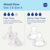 image:imageMAM Baby Bottle Nipple Mixed Flow Pack Slow Size 1 and Medium Flow Size 2 for Babies 0 Months Skin Soft BPA Free Silicone 94 Nipple Acceptance Fits All MAM Bottles 4 Pack Made in Europe1 Count Pack of 4