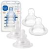 image:imageMAM Baby Bottle Nipple Mixed Flow Pack Slow Size 1 and Medium Flow Size 2 for Babies 0 Months Skin Soft BPA Free Silicone 94 Nipple Acceptance Fits All MAM Bottles 4 Pack Made in Europe1 Count Pack of 4