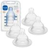 image:imageMAM Baby Bottle Nipples Slow Flow Size 1 for 0 Month Newborn Babies Skin Soft BPA Free Silicone 94 Nipple Acceptance Fits All MAM Bottles Developed with Medical Experts 4 Pack Made in Europe4 Count Pack of 1