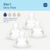 image:imageMAM Baby Bottle Nipples Slow Flow Size 1 for 0 Month Newborn Babies Skin Soft BPA Free Silicone 94 Nipple Acceptance Fits All MAM Bottles Developed with Medical Experts 4 Pack Made in Europe4 Count Pack of 1