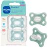 image:imageMAM Comfort Baby Pacifiers 312 Months Babies Lightweight OnePiece Full Silicone Binky BPAFree Nipple Easy to Clean Pacifier Best for Breastfed Babies 2 Count Sterilizer Case Made in EuropeGrey Green