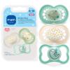 image:imageMAM Variety Pack Baby Pacifier Includes 3 Types of Pacifiers Nipple Shape Helps Promote Healthy Oral Development 3 Pack 616 Months UnisexOpaque  Ivory White  Linen