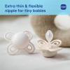 image:imageMAM Perfect Baby Pacifier 03 Months Extra Thin Nipple Developed with Orthodontists Clinically Proven Glows in The Dark BPAFree Silicone Pack of 2 Made in EuropeSky  Cotton