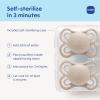 image:imageMAM Perfect Baby Pacifier 06 Months Extra Thin Nipple Developed with Orthodontists Clinically Proven Glows in The Dark BPAFree Silicone Pack of 2 Made in EuropeBlue Sky Pale Mint
