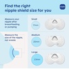 image:imageMAM Nipple Shields for Breastfeeding Large 23mm  Ultra Thin Silicone Shield for Latch Assist Protects Sore or Flat Nipples SkinSoft Surface Sterilizing Case Included BPA Free 2 Pack
