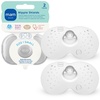 image:imageMAM Nipple Shields for Breastfeeding Medium 20mm  Ultra Thin Silicone Shield for Latch Assist Protects Sore or Flat Nipples SkinSoft Surface Sterilizing Case Included BPA Free 2 Pack17mm