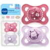 image:imageMAM Original Matte Baby Pacifiers 06 Months Binky for Newborn Babies BPAFree Skin Soft Silicone Nipple Easy to Clean Developed with Medical Experts 2 Pack with Sterilizer Case Made in EuropeRose PinkPurple Iris 1