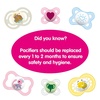 image:imageMAM Perfect Baby Premium Pacifier 06 Months Extra Thin Nipple 2 PackShellButter Yellow