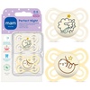 image:imageMAM Perfect Baby Premium Pacifier 06 Months Extra Thin Nipple 2 PackShellButter Yellow